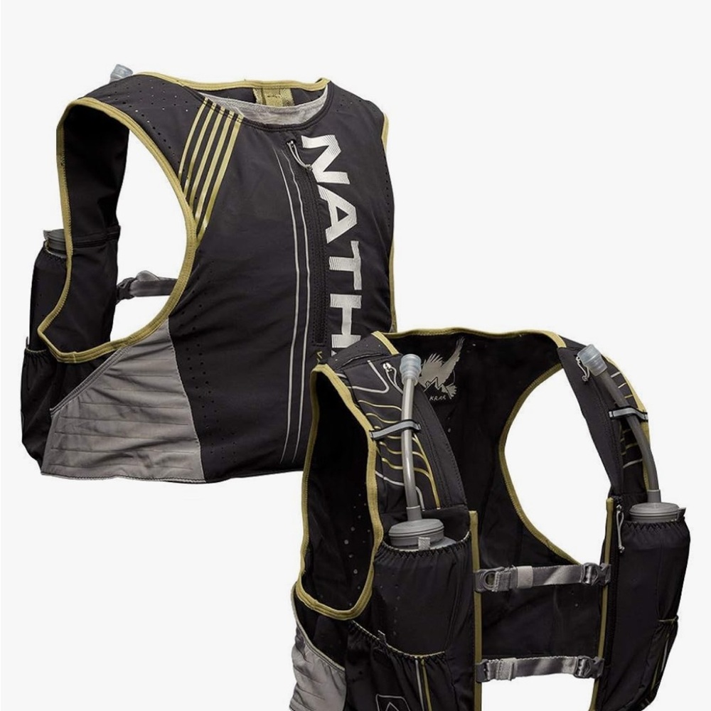 Nathan Black and Gray Men's hydration vest